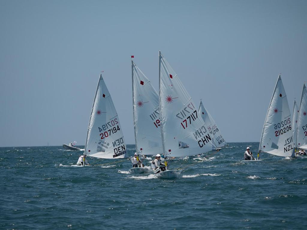 2015 World Champion Lijia Xu (CHN)  - Day 7, 2016 Laser Radial World Championships, Mexico photo copyright JLDigitalMedia http://jldigitalmedia.zenfolio.com/ taken at  and featuring the  class