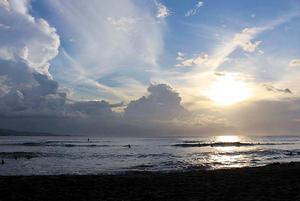 Sunset of Venus Beach Tahiti photo copyright Ian Thomson taken at  and featuring the  class