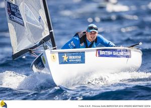 Finn sailor Giles Scott photo copyright Pedro Martinez / Sailing Energy / Sofia taken at  and featuring the  class