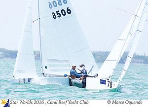 Diego Negri consolidating the race at the last crossing with Paul Cayard before the finish photo copyright Marco Oquendo http://www.imagesbymarco.com taken at  and featuring the  class