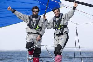Skipper Macif co-skippers Charlie Dalin and Yoann Richomme photo copyright Alexis Courcoux taken at  and featuring the  class