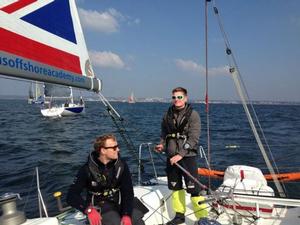 British Solo Concarneau duo Sam Matson and Robin Elsey get ready for the 3,800 mile Transat AG2R La Mondiale. photo copyright Artemis Offshore Academy taken at  and featuring the  class