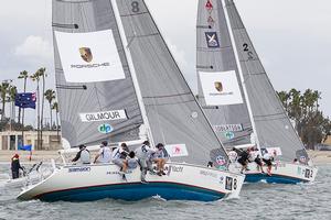 2016 Congressional Cup - Sam Gilmour (AUS) stalks Phil Robertson (NZL) photo copyright World Match Racing Tour . http://www.wmrt.com taken at  and featuring the  class