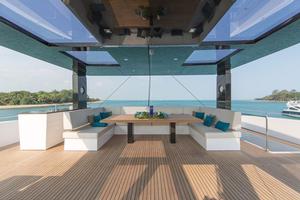 Spacious flybridge photo copyright Sunreef Yachts taken at  and featuring the  class