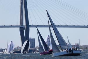 Despite retiring from Saturday’s offshore race, Douglas McKeige’s Jazz (from Mamaroneck, NY) came roaring back today to finish third in the competitive J/88 fleet photo copyright Tim Wilkes taken at  and featuring the  class