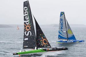 Fleet in action - 2016 Transat Bakerly photo copyright The Transat taken at  and featuring the  class