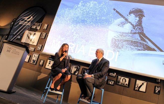 Maria Erdi and World Sailing Vice President Gary Jobson © World Sailing