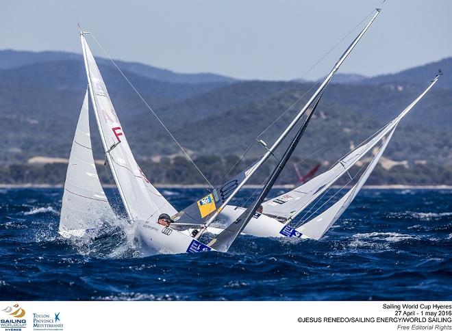 2.4 Norlin fleet in action - Para World Sailing Championships ©  Jesus Renedo / Sailing Energy http://www.sailingenergy.com/