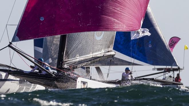 Eight teams are vying for three remaining slots - 2016 World Match Racing Tour Newport © Ian Roman / WMRT