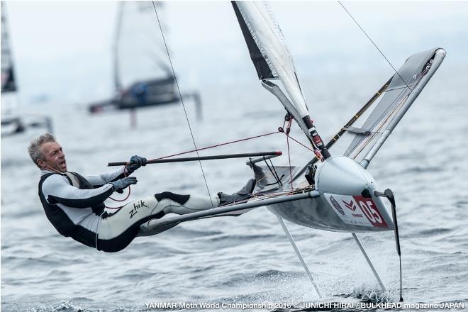 Rob Greenhalgh (GBR)  second last day - 2016 YANMAR Moth World Championships © Junichi Hirai/ Bulkhead magazine http://www.bulkhead.jp/