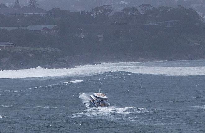 Hard going for the ferry. ©  SW