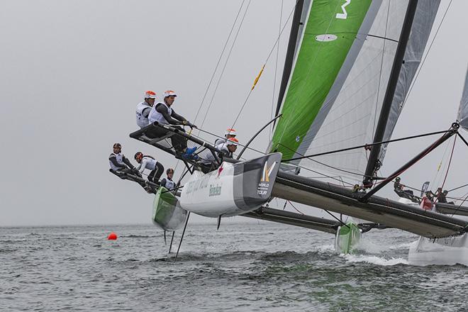 Fleet in action - 2016 World Match Racing Tour ©  Ian Roman