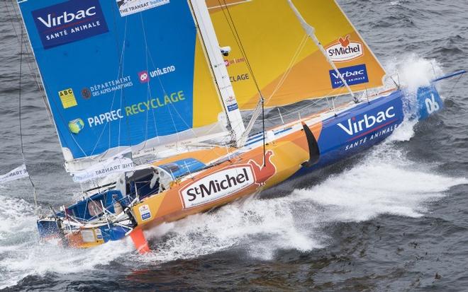 Jean-Pierre Dick au départ de The Transat © Lloyd Images