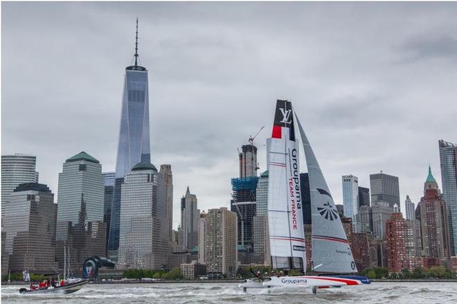 Franck Cammas is back at the helm of the AC45 one-design - 2016 America's Cup World Series © Groupama Team France