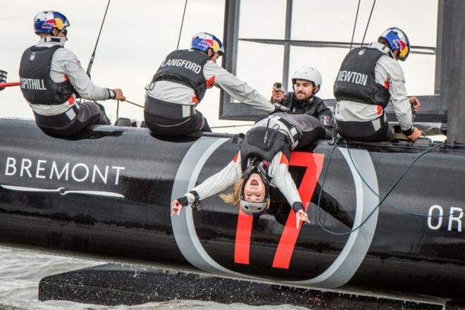 She never takes things too seriously - 2016 America's Cup World Series © Sam Greenfield/Ricardo Pinto/Red Bull Content Pool