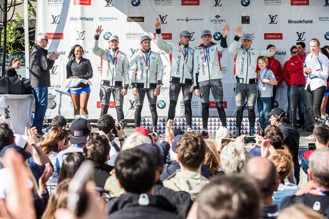 2016 America’s Cup World Series - Podium © Peter Rusch