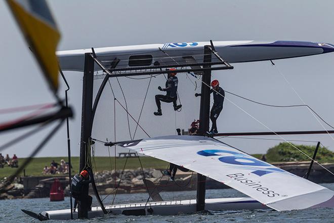 Fleet in action - 2016 World Match Racing Tour ©  Ian Roman