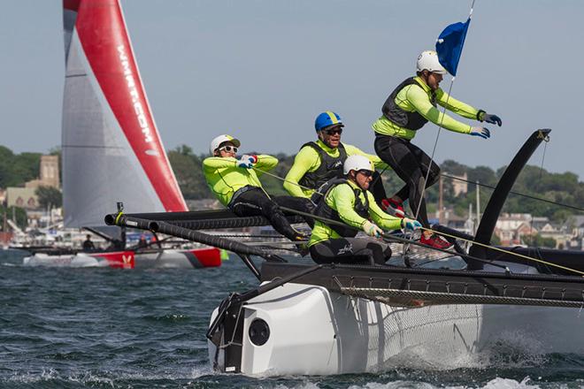 Fleet in action - 2016 World Match Racing Tour ©  Ian Roman