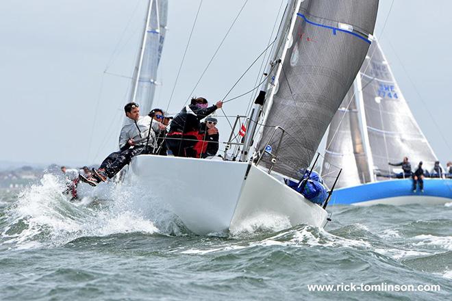 Louise Morton's Bullit leads the HP30 Class © RORC/Louay Habib