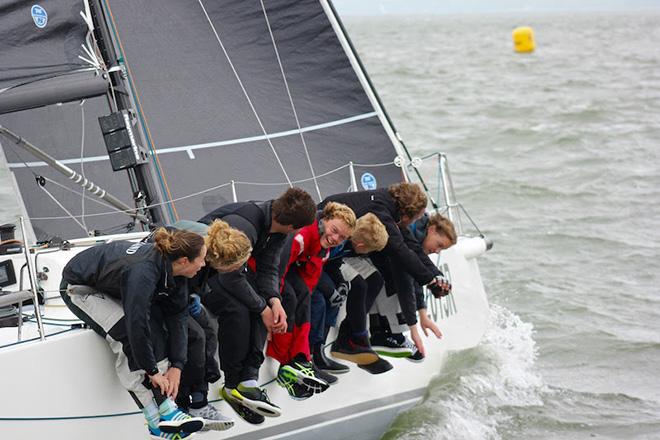 The young crew on Martin Dent's J/111 Jelvis  © RORC/Louay Habib