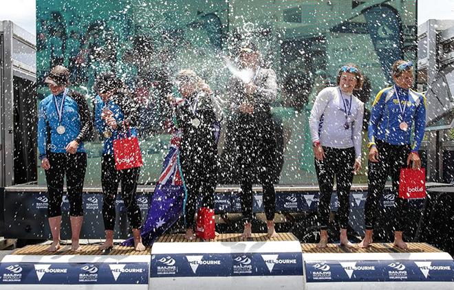 Podium  - ISAF Sailing World Cup Final - Melbourne © Daniel Smith http://www.sailing.org/
