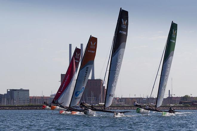 Fleet in action - 2016 World Match Racing Tour © WMRT