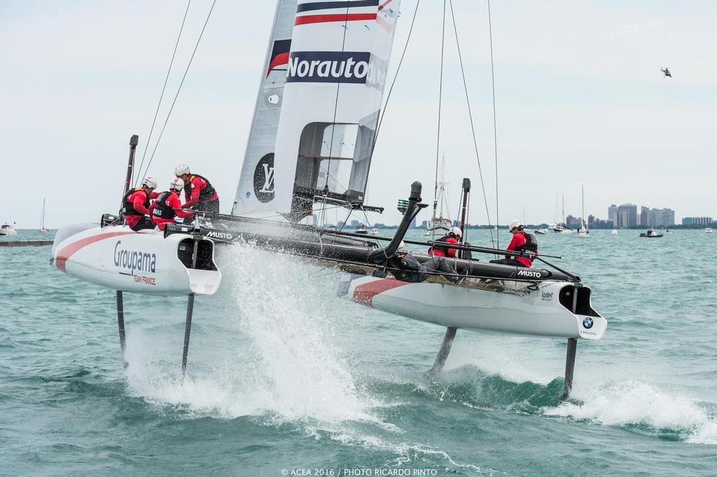 Groupama Team France - Louis Vuitton America’s Cup World Series Chicago - Racing Day 2 © ACEA / Ricardo Pinto http://photo.americascup.com/