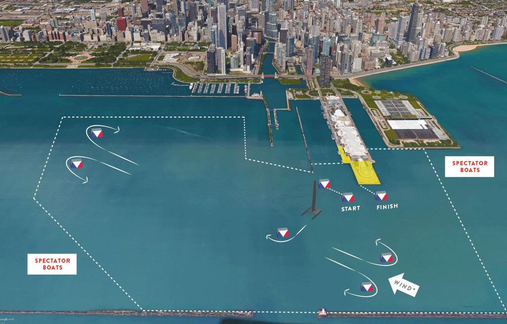 Courses, Louis Vuitton America's Cup World Series, Chicago - June 2016 ©  ACEA http://www.americascup.com