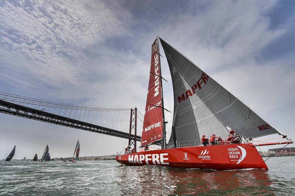 Mapfre (ESP) - Lisbon start - Volvo Ocean Race 2017/18 © Volvo Ocean Race http://www.volvooceanrace.com