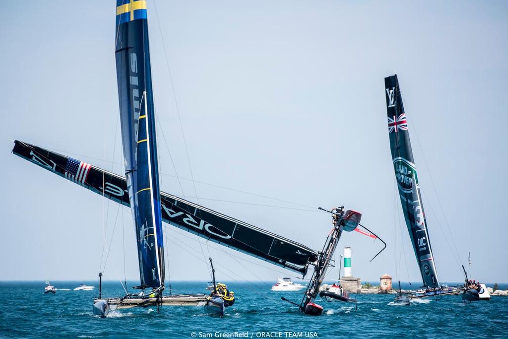 Louis Vuitton America's Cup World Series New York - Setup Day  © Oracle Team USA http://www.oracleteamusa.com