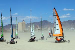 Close racing in the production fleet - Blokart World and North American Championships photo copyright Alex Morris taken at  and featuring the  class