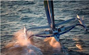 Trimaran MACIF in action - The Transat bakerly photo copyright Lloyd Images taken at  and featuring the  class