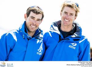Zhik Team sailors Mat Belcher and Will Ryan - Sailing World Cup Hyères photo copyright Pedro Martinez / Sailing Energy / World Sailing taken at  and featuring the  class