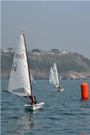 Archie leads the 5s into a finish in a dying breeze photo copyright  Jean Border http://www.borderphotos2010.com/ taken at  and featuring the  class
