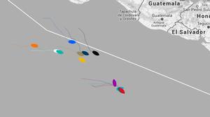 Current positions - Clipper Race PSP Logistics Panama Cup photo copyright Clipper Ventures taken at  and featuring the  class
