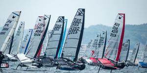 Day one action - 2016 YANMAR Moth World Championships photo copyright Junichi Hirai/ Bulkhead magazine http://www.bulkhead.jp/ taken at  and featuring the  class