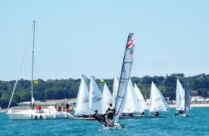 Class eight start - SR16 - 2016 RCIYC Salty Dog Spring Regatta photo copyright  Simon Ropert taken at  and featuring the  class
