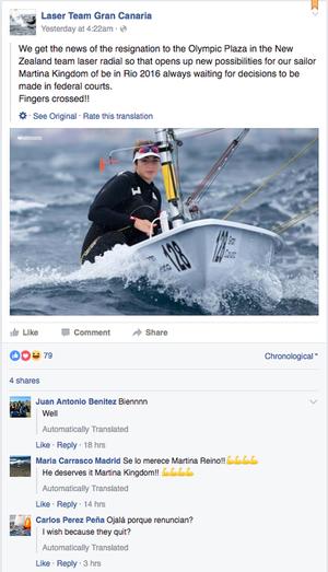 Facebook entry by Laser Team Gran Canaria photo copyright SW taken at  and featuring the  class