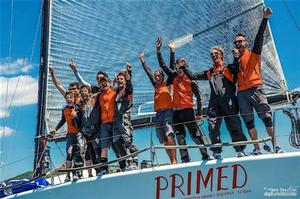 Owner-drive Mauro Mocchegiani and the Rush Diletta team are simply ecstatic after not only taking the Corinthian title, but also placing second overall photo copyright Sara Proctor taken at  and featuring the  class