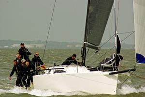 Stuart Sawyer's J/111 Black Dog - 2016 RORC Vice Admiral's Cup photo copyright Louay Habib / RORC taken at  and featuring the  class