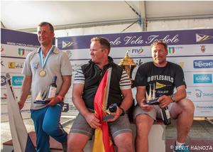 Spectacular final day - Finn World Masters in Torbole photo copyright Berit Hainoja taken at  and featuring the  class