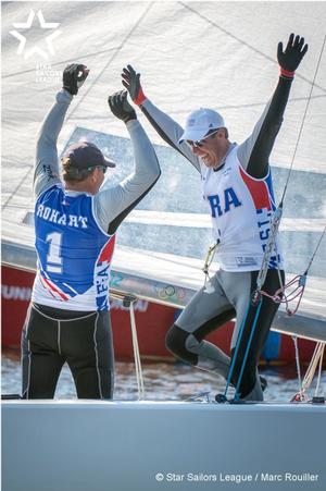 Winners celebrate - 2016 SSL City Grand Slam photo copyright  Marc Rouiller / Star Sailors League taken at  and featuring the  class