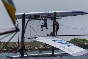 Fleet in action - 2016 World Match Racing Tour photo copyright  Ian Roman taken at  and featuring the  class