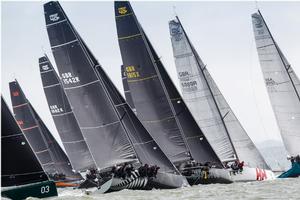 Hot competition in the Fast40+ Class. - 2016 RORC Vice Admiral's Cup photo copyright  Paul Wyeth / RYA http://www.rya.org.uk taken at  and featuring the  class