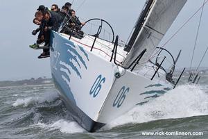 Bill Coates' Ker 43, Otra Vez leads the Fast40+ Class Class photo copyright RORC/Louay Habib taken at  and featuring the  class