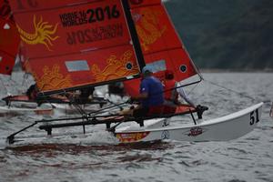 Fleet in action - Hobie® 16 World Championship – Finals - Day 1 photo copyright  Hobie Cat http://www.hobiecat.com/ taken at  and featuring the  class