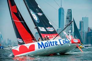 Fleet in action - 2016 New York–Vendée Transatlantic Race photo copyright Amory Ross / Sea&Co / Ocean Masters taken at  and featuring the  class