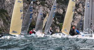 Fleet in ction - 2016 Finn World Masters photo copyright Berit Hainoja taken at  and featuring the  class
