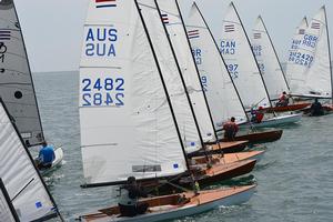 Fleet in action at 2016 Contender World Championships photo copyright Rick Linkemyer taken at  and featuring the  class