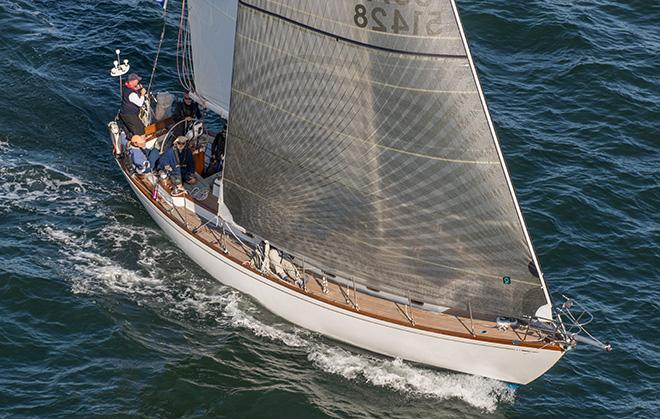 SHEARWATER a Mason 43 skippered by Daniel Biemesderfer  from Stonington Harbor YC  looks set to win the cruiser division © Daniel Forster/PPL
